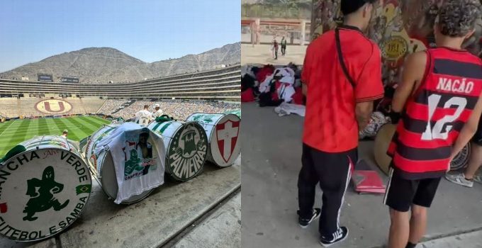 Lima em Clima de Libertadores Mosaicos, Bandeiras e Tensão na Estrada para Final Palmeiras x Flamengo